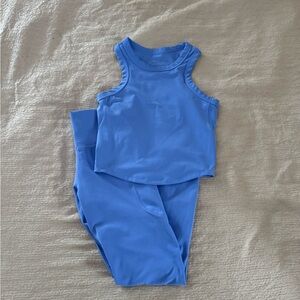 NIKE Blue Sleeveless Top and Leggings Set